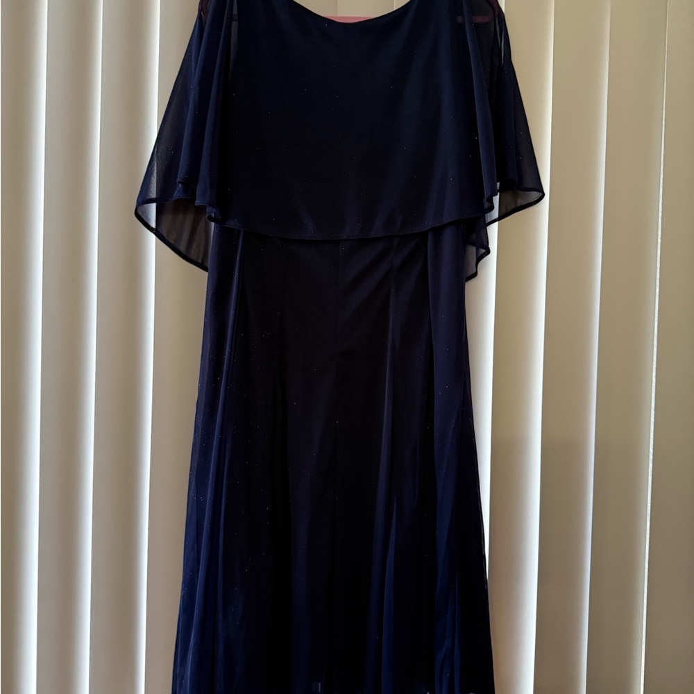 Elegant Navy Blue Women's Dress